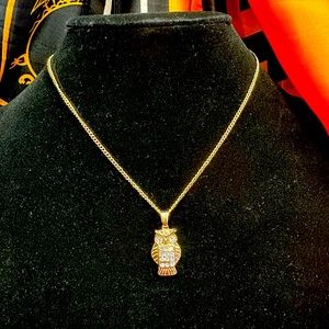 Golden Color Owl Necklace